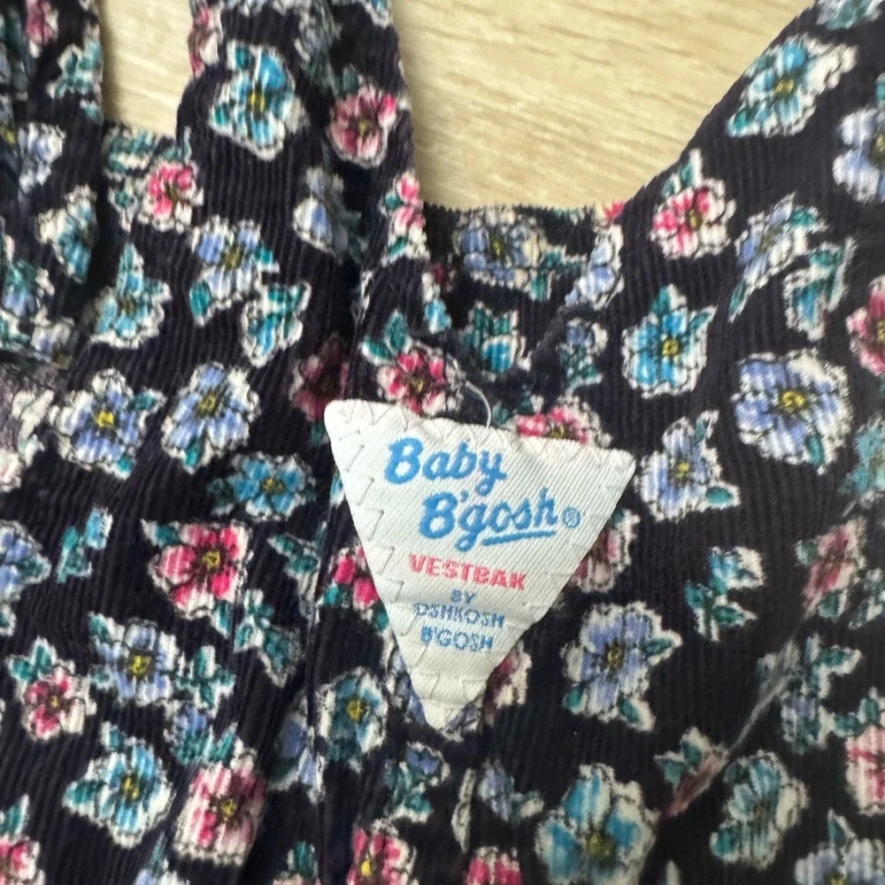 Vintage Oshkosh B’gosh Floral Kids Overalls - Picture 6 of 7